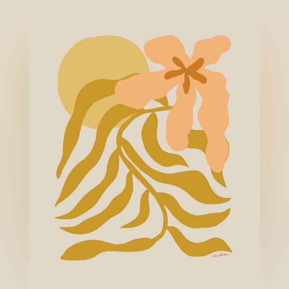 The Coconut Collective Collective Sun Lily Hawaiian Art Print - Picture 1 of 3